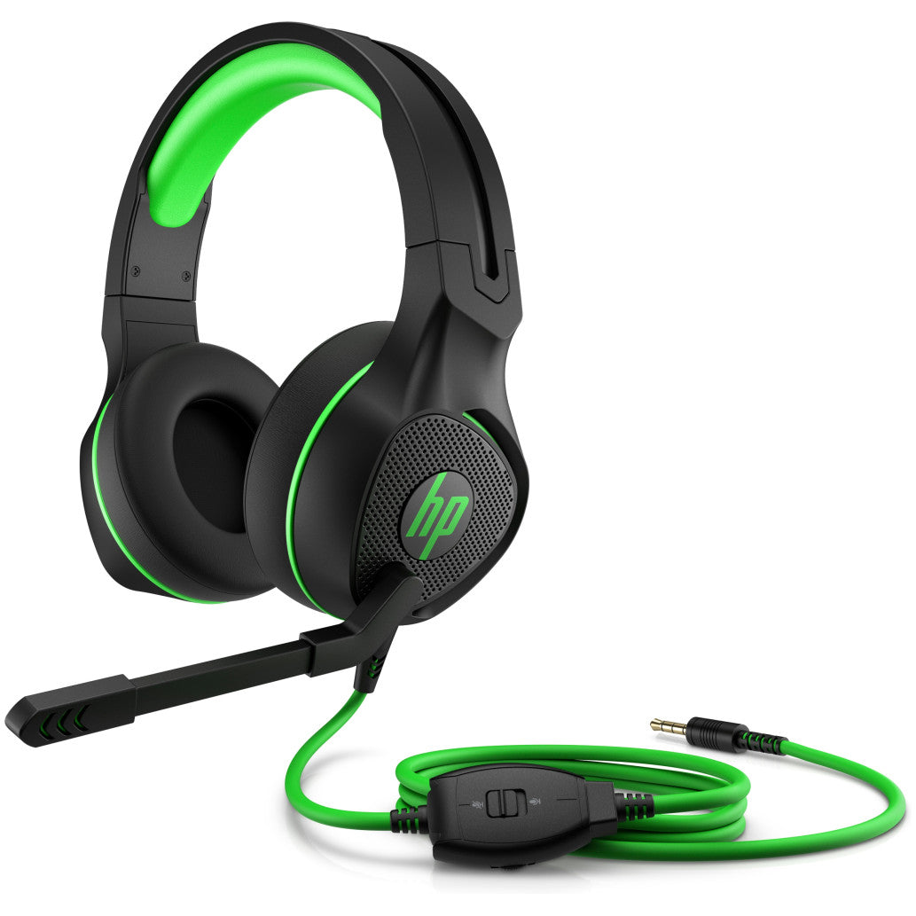 Slušalke HP 3.5 Pavilion gaming 400 črno-zelene z mikrofonom(4BX31AA)