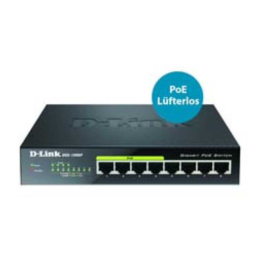 STIKALO 8-PORT D-link 100/1000 1000 (DGS-1008P/E)
