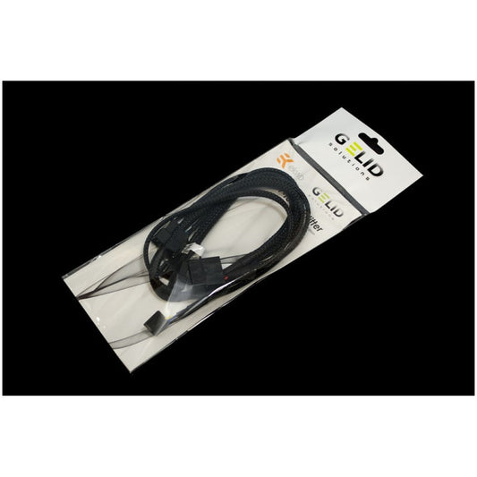 Splitter za ventilatorje EKWB 1x -> 4x4-pin + 1x MOLEX , črna (80cm)