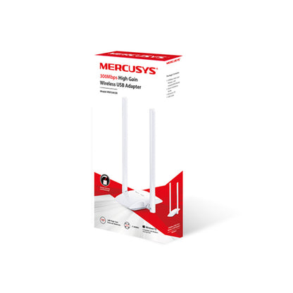 Brezžični mrežni adapter USB 2.0 MERCUSYS WiFi4 802.11n N300 300Mbit/s 2x antena (MW300UH)
