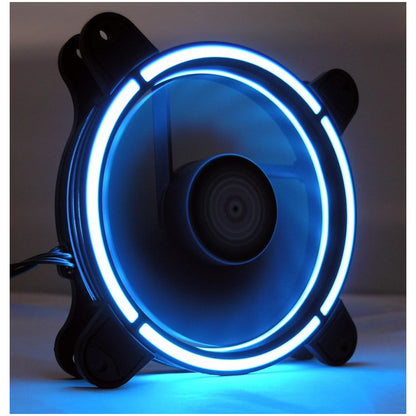 Ventilator LC Power LC-CF-RGB 120mm, črna RGB (2x ventilator, 1x RGB trak)
