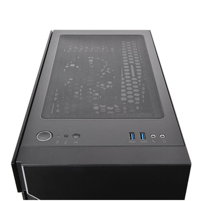 Ohišje Thermaltake  H200 TG MidiATX - črna RGB
