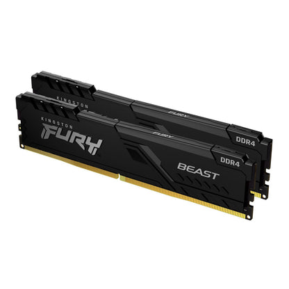 DDR4 32GB  3200MHz CL16 KIT (2x16GB) Kingston Fury Beast XMP2.0 1,35V Gaming črna (KF432C16BB1K2/32)