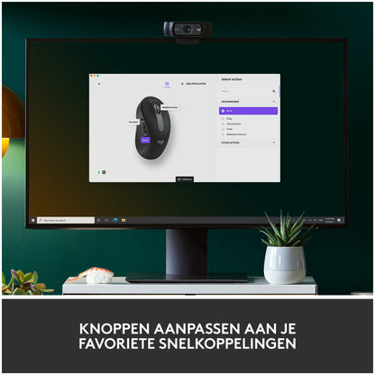 Miš brezžična + Bluetooth Logitech M650L 4000DPI Signature velikost L grafitna (910-006236)