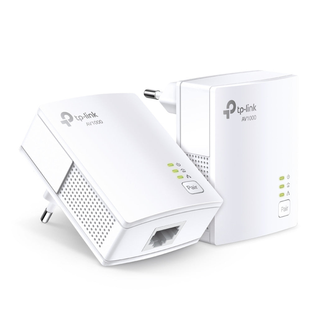 HPAV Powerline 1xLAN RJ45 220V TP-Link 1000Mbit/s (1+1) (TL-PA7017 KIT)