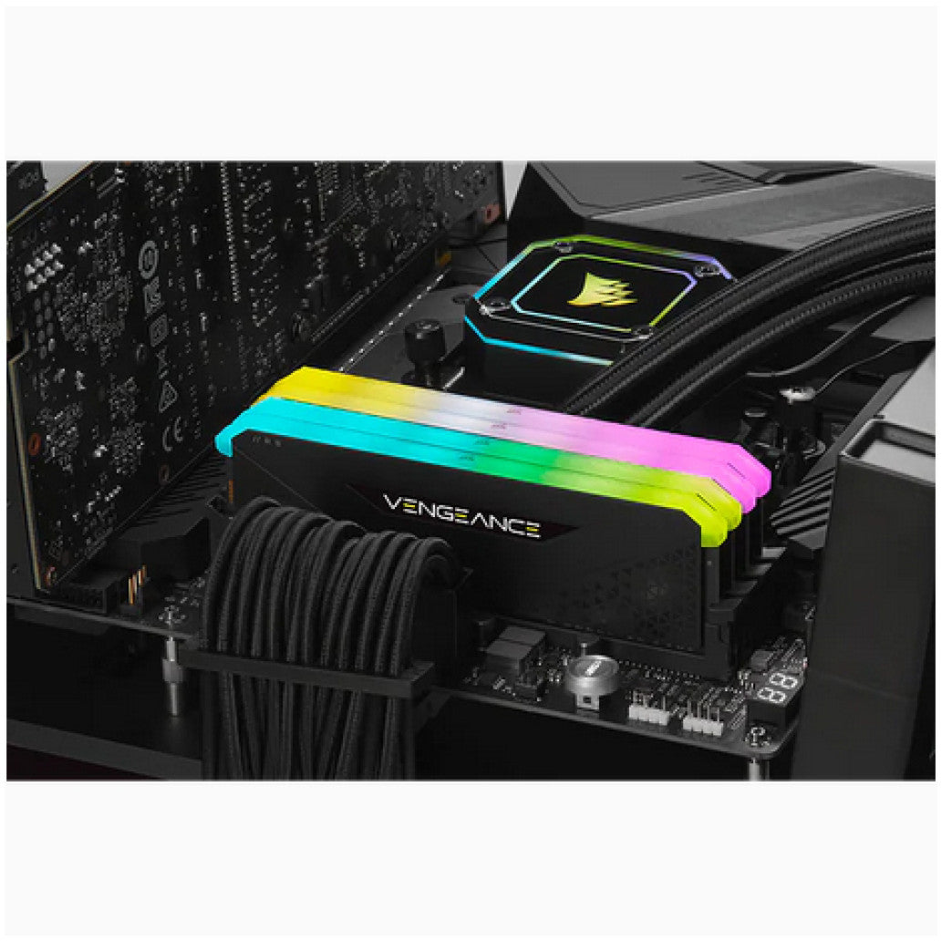 DDR4 32GB 3200MHz CL16 KIT (2x16GB) Corsair RGB Vengeance XMP2.0 1,35V Gaming črna (CMG32GX4M2E3200C16)