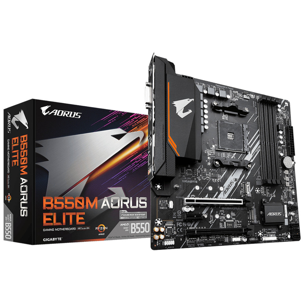 Osnovna plošča AM4 GigaByte B550M AORUS ELITE microATX DVI-D HDMI