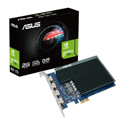 Grafična kartica nVidia GT730 Asus GT 730 - 2GB DDR5 - passivno hlajenje (90YV0H20-M0NA00)
