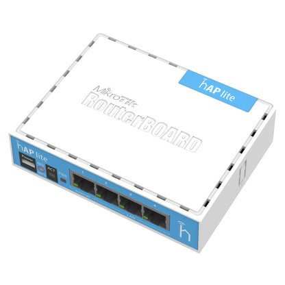 Usmerjevalnik brezžični Mikrotik WiFi4 802.11n N300 300Mbit/s 4xLAN 1x notranja antena (RB941-2ND-TC)