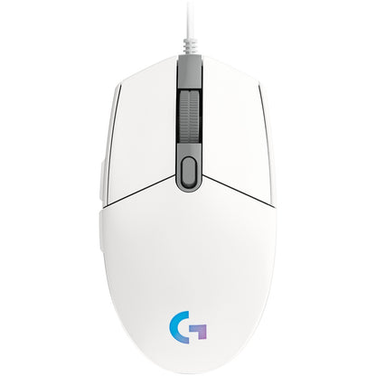 Gaming miška Žična Logitech G102 LightSync, bela (910-005824)