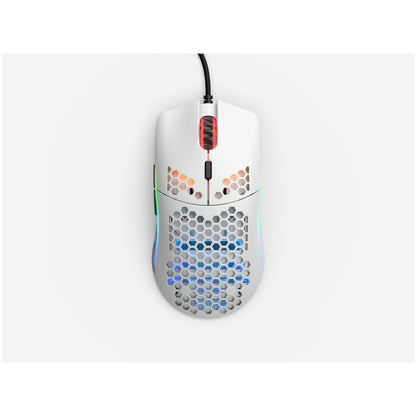 Gaming miška Žična Glorious Race Model O, bela mat (GO-WHITE)