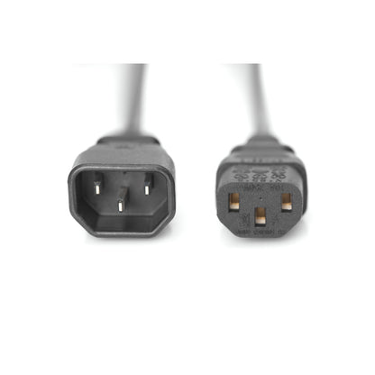 KABEL NAPAJALNI 220V podaljšek 1,20m C13 - C14 (AK-440201-012-S)