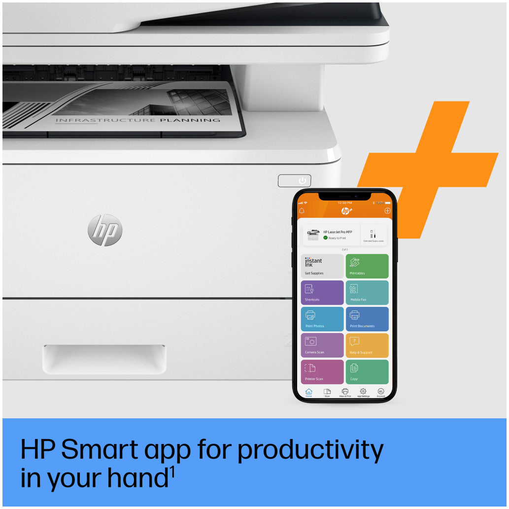Tiskalnik multifunkcijski laserski ČB HP LaserJet Pro 4102fdn A4 duplex tisk duplex skeniranje faks USB LAN 40ppm (2Z623F#B19)