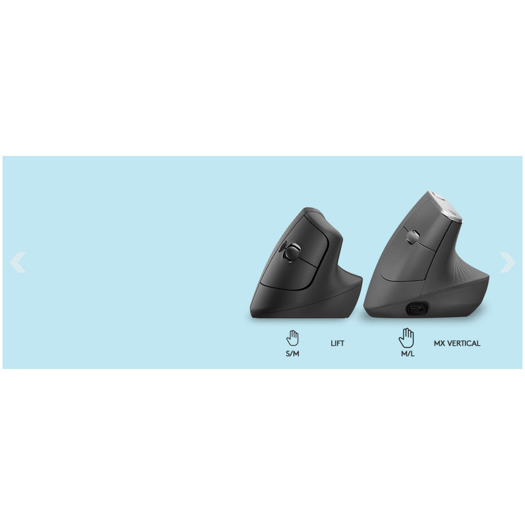 Miš brezžična + Bluetooth Logitech Lift Vertical za desničarje 4000DPI ergonomična roza (910-006478)
