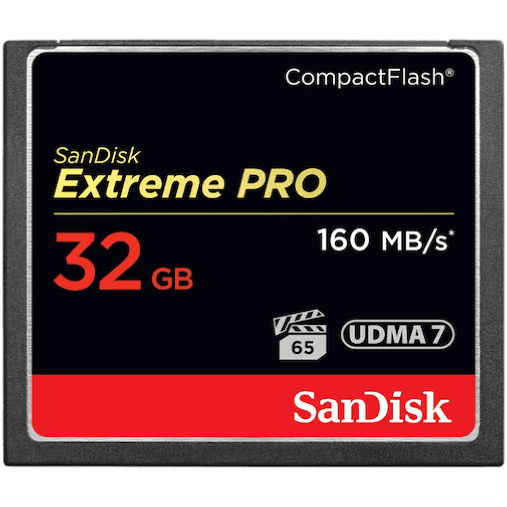 Spominska kartica Compact Flash 32GB Sandisk Extreme Pro 160MB/s/65MB/s (SDCFXPS-032G-X46)