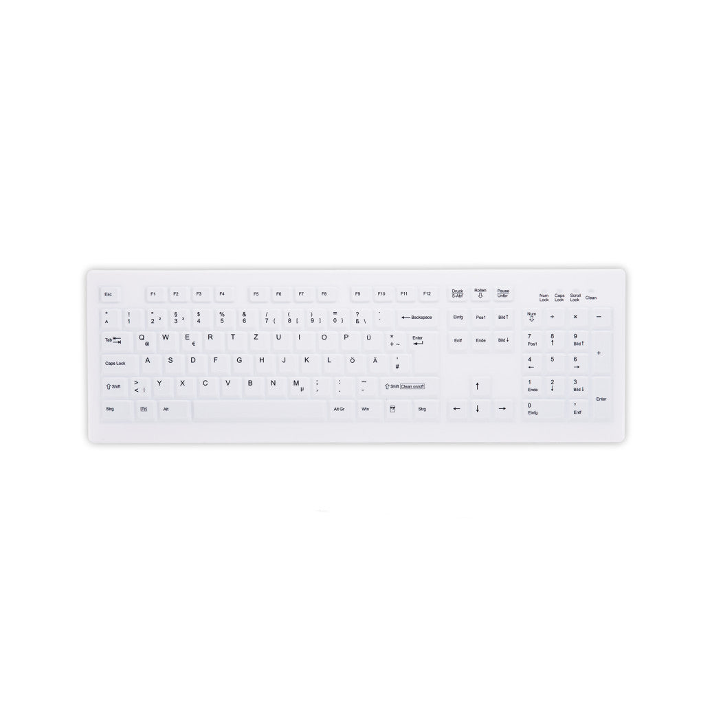Tipkovnica brezžična Cherry AK-C8100 DE | bela (AK-C8100F-FUS-W/GE)