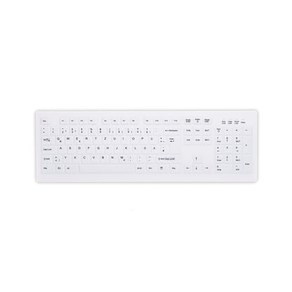 Tipkovnica brezžična Cherry AK-C8100 DE | bela (AK-C8100F-FUS-W/GE)
