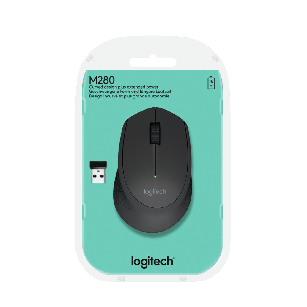 Miš Logitech brezžična optična M280 črna (910-004287)