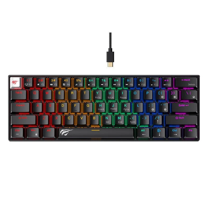 HAVIT Gamenote USB mehanska tipkovnica HV-KB903L - ANG znaki