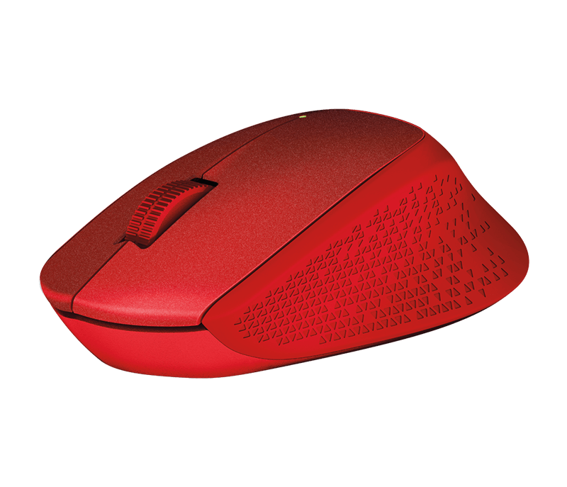 Miška Logitech M330 Silent Plus, rdeča