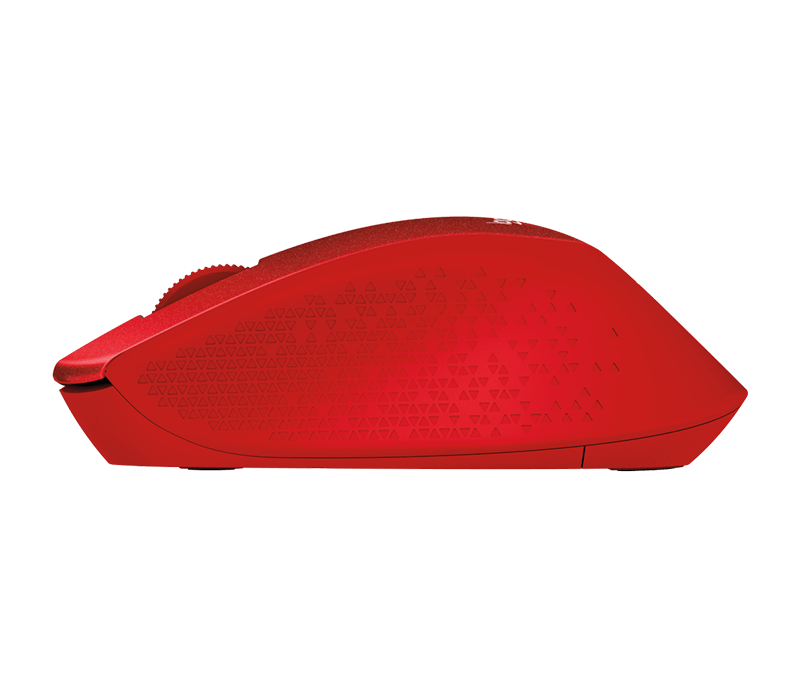 Miška Logitech M330 Silent Plus, rdeča