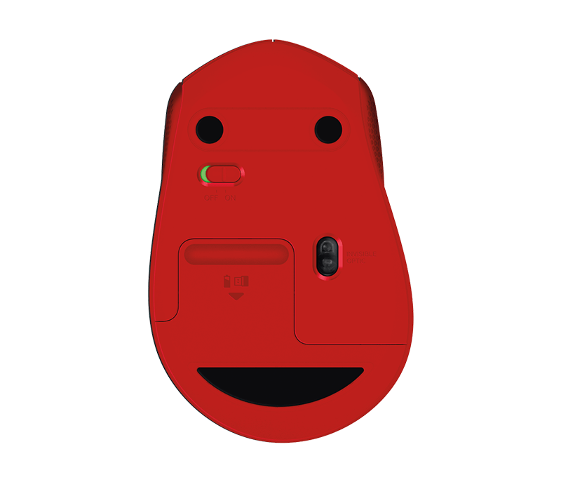 Miška Logitech M330 Silent Plus, rdeča