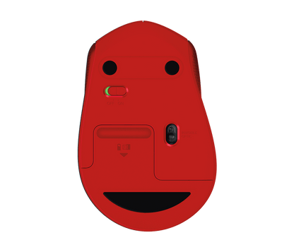 Miška Logitech M330 Silent Plus, rdeča