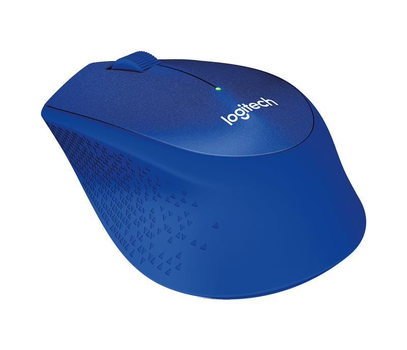 Miška Logitech M330 Silent Plus, modra