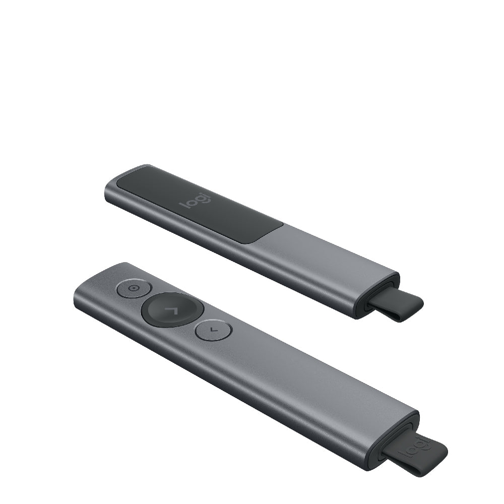 Presenter Logitech Spotlight, brezžični, USB, siva