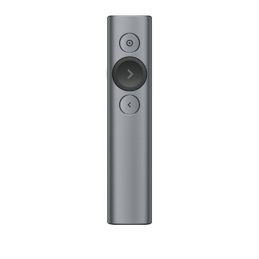 Presenter Logitech Spotlight, brezžični, USB, siva