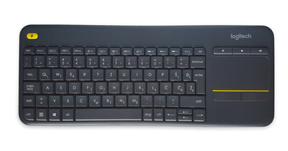 Tipkovnica Logitech K400 PLUS Wireless Touch, Unifying, črna, SLO