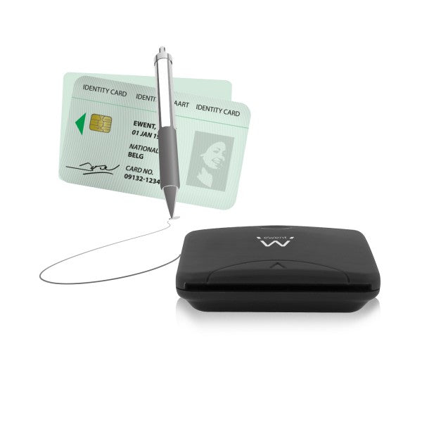 Čitalec pametnih kartic USB 2.0, črn, Ewent