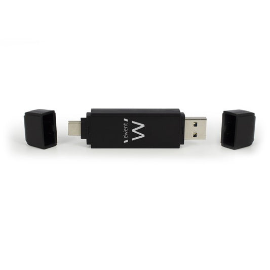 Čitalec kartic USB 3.0, USB-C in USB-A, Ewent EW1075