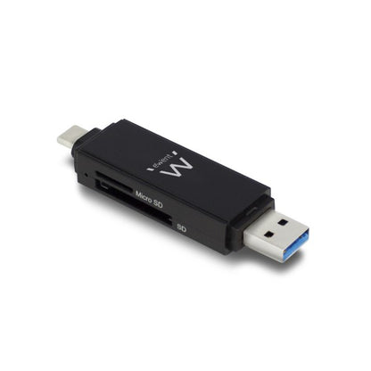 Čitalec kartic USB 3.0, USB-C in USB-A, Ewent EW1075