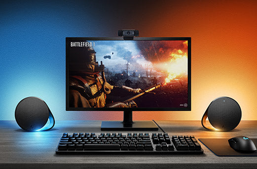 Zvočniki Logitech G560, 2.1, bluetooth, RGB, 120W RMS, črni
