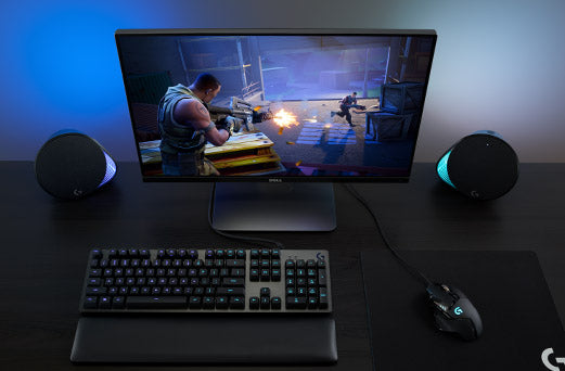 Zvočniki Logitech G560, 2.1, bluetooth, RGB, 120W RMS, črni