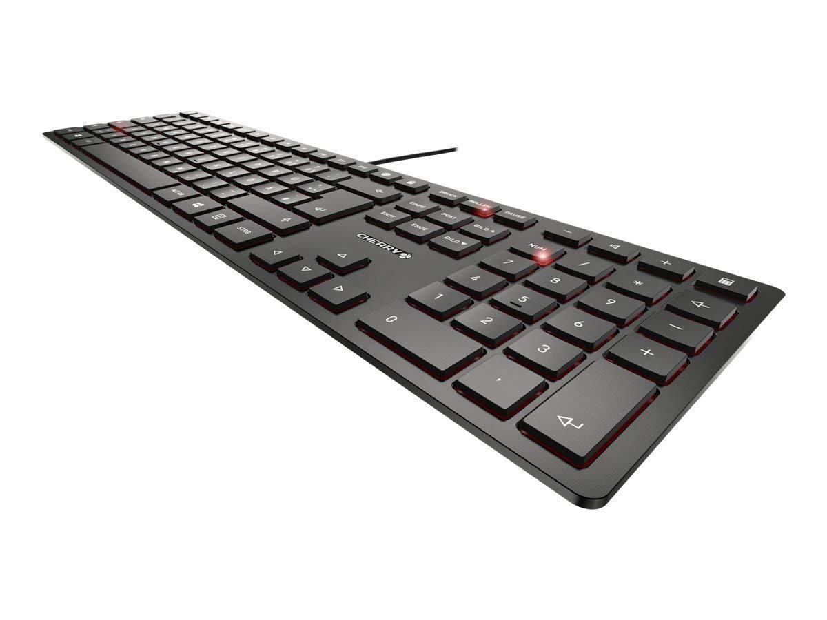 Tipkovnica Cherry KC 6000 Slim, črna, USB, UK SLO g.
