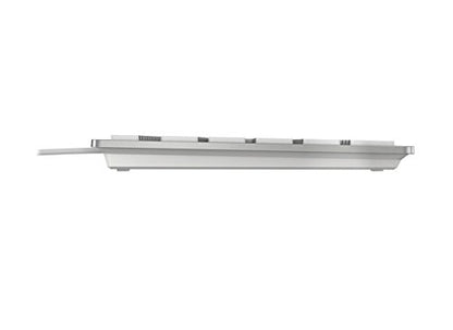 Tipkovnica Cherry KC 6000 Slim, srebrna, USB, UK SLO g.
