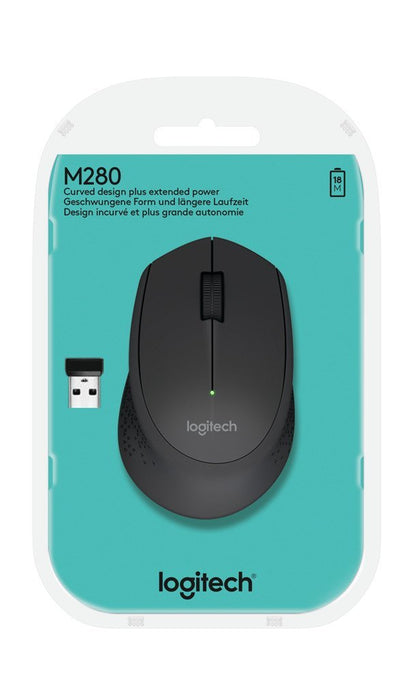 Miška Logitech M280 Wireless, črna