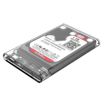 Zunanje ohišje za HDD/SSD 2,5" USB-C 3.1 Gen2 UASP v SATA3, prozorno, ORICO 2139C3-G2-CR