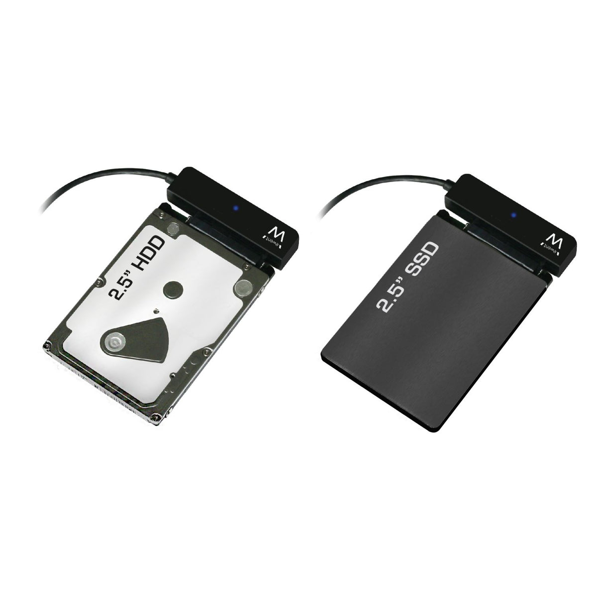 Adapter USB-C 3.1 Gen1 v SATA, za 2.5" SSD/HDD, črn, Ewent EW7075