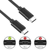 Kabel USB-C v USB-C, 1m, črn, Ewent