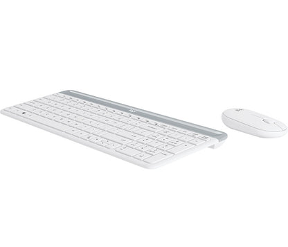 Tipkovnica in miška Logitech Slim Wireless Combo MK470, bela, SLO g.