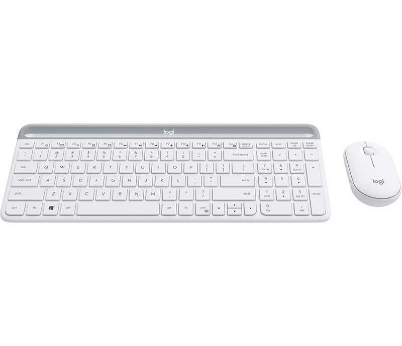 Tipkovnica in miška Logitech Slim Wireless Combo MK470, bela, SLO g.
