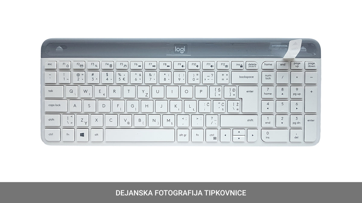 Tipkovnica in miška Logitech Slim Wireless Combo MK470, bela, SLO g.