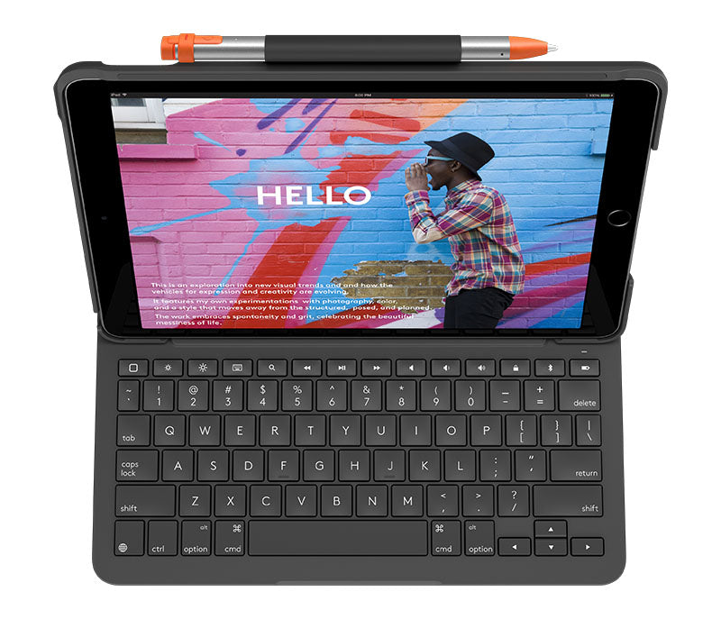 Ovitek s tipkovnico Logitech SLIM FOLIO, za iPad 10.2" (7., 8., 9. gen.), SLO g.