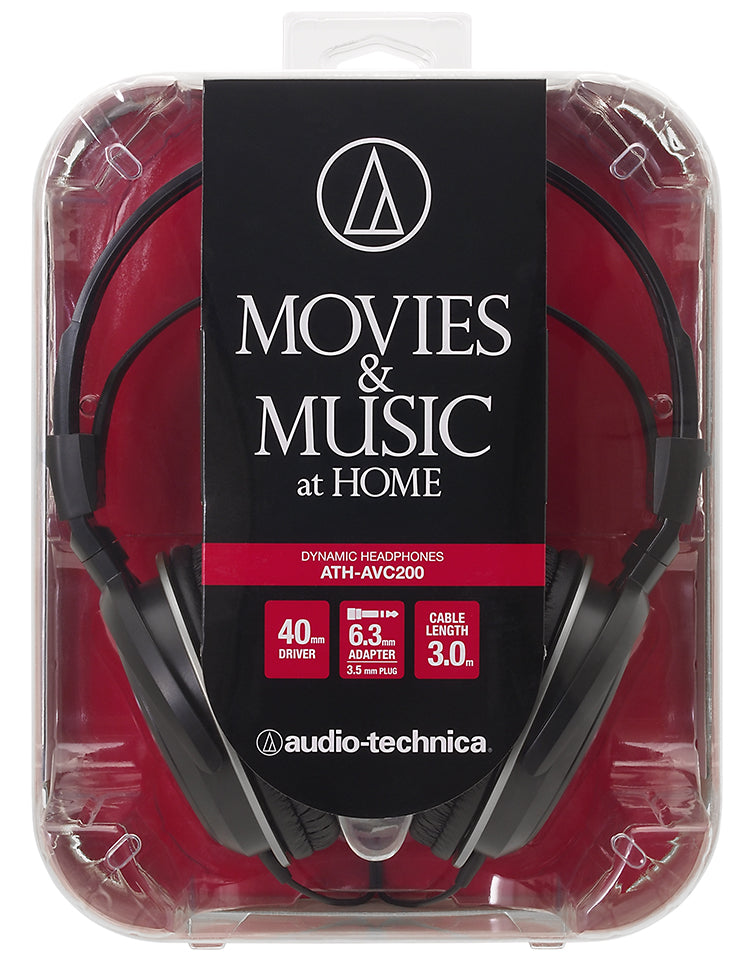 Slušalke Audio-Technica ATH-AVC200, črne