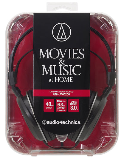 Slušalke Audio-Technica ATH-AVC200, črne