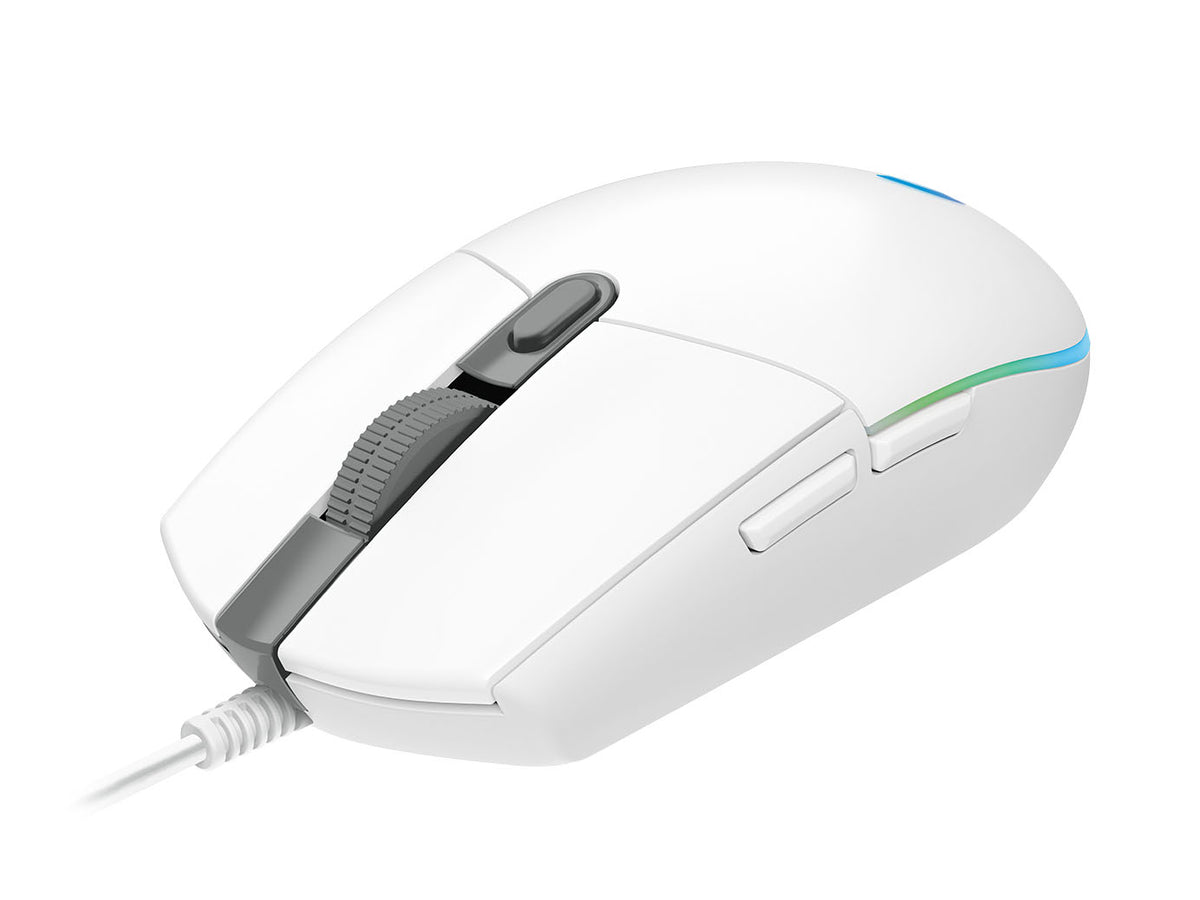 Miška Logitech G102 LIGHTSYNC, bela