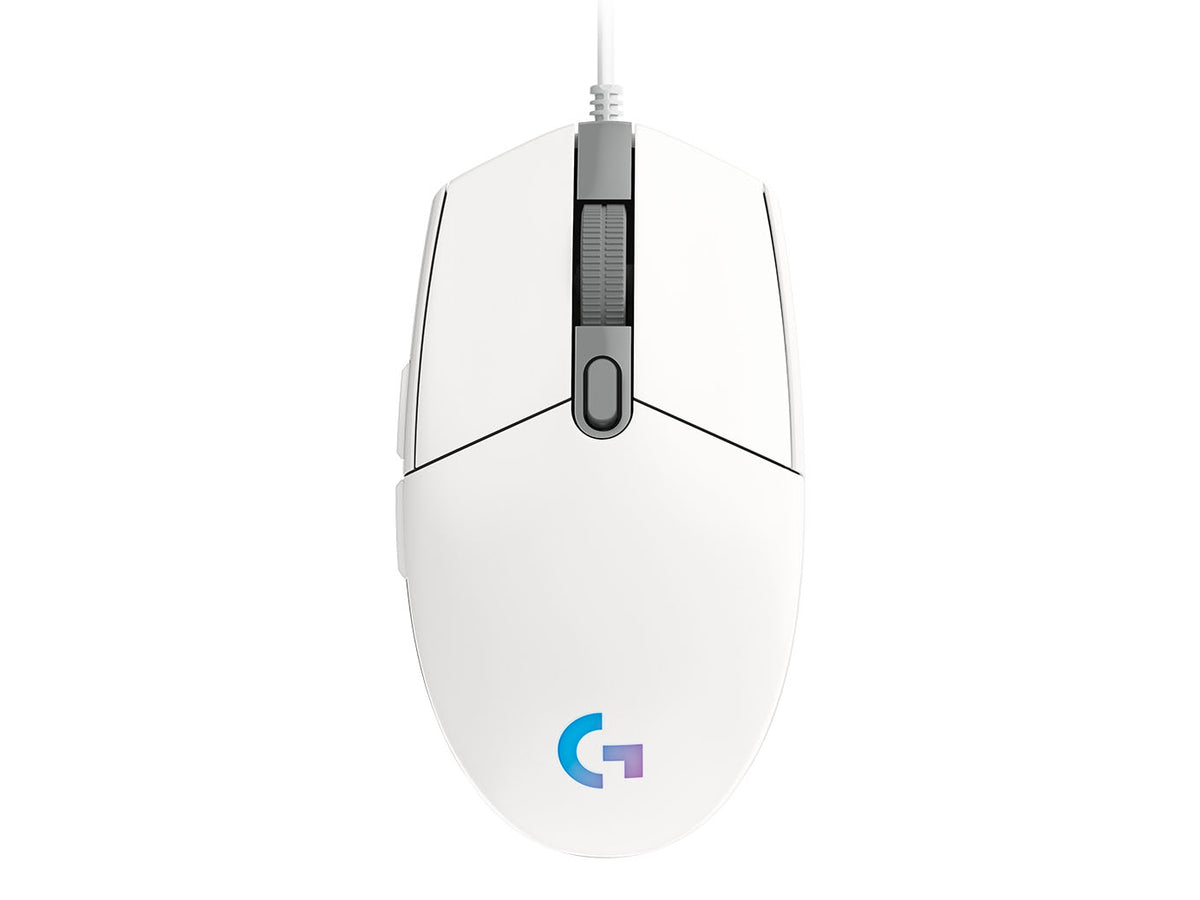 Miška Logitech G102 LIGHTSYNC, bela